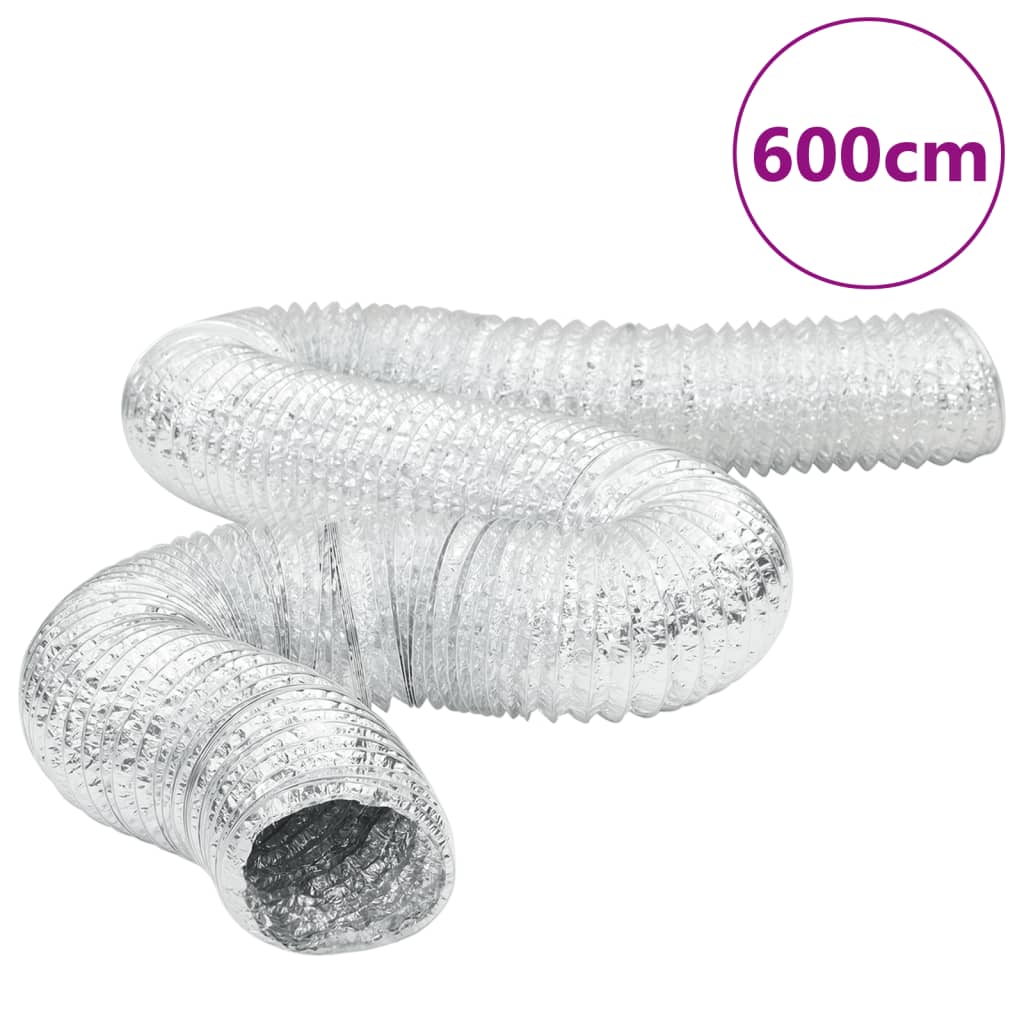 vidaXL Przewód wentylacyjny, aluminiowy, 6 m, Ø12,5 cm