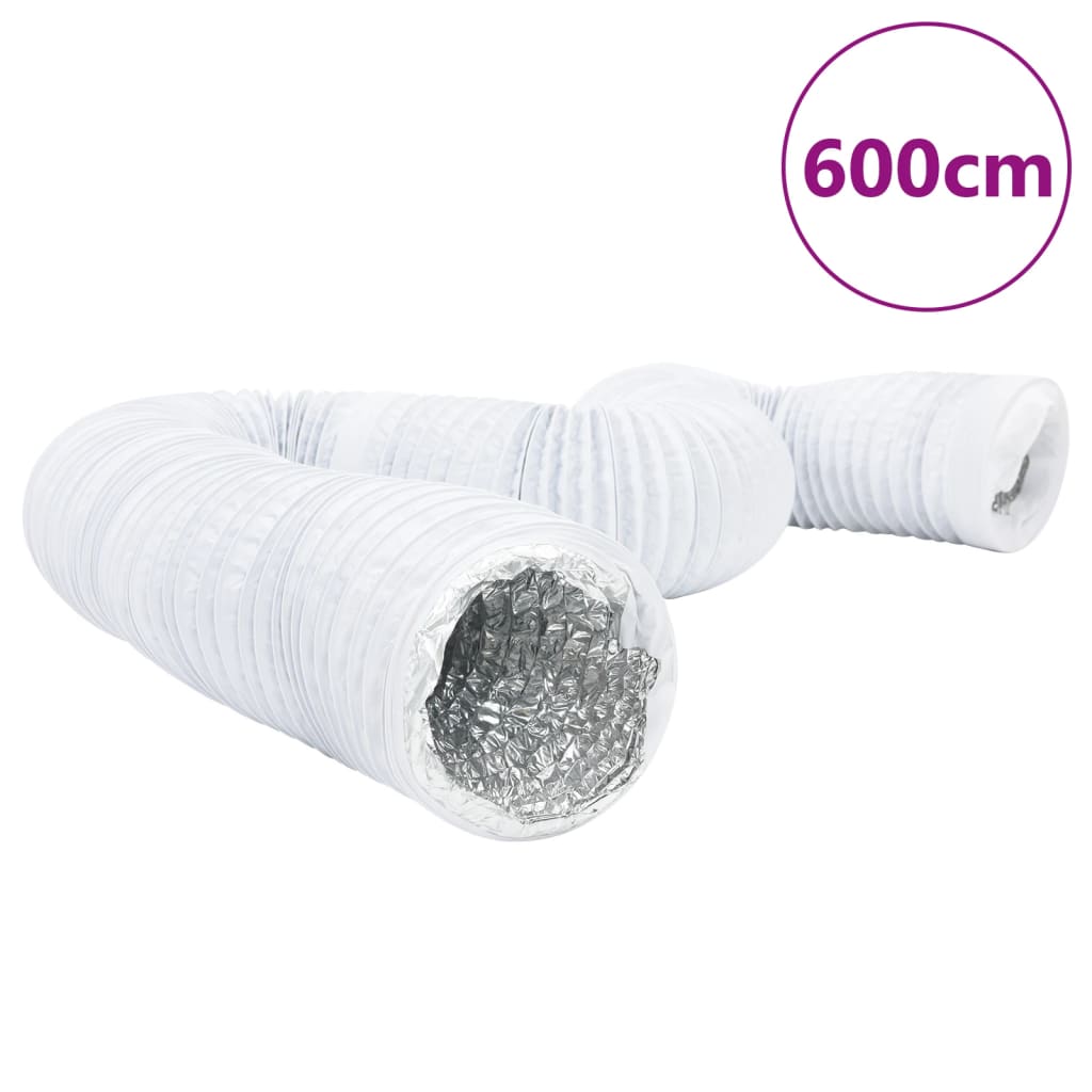 vidaXL Przewód wentylacyjny, aluminium i PVC, 6 m, Ø10 cm