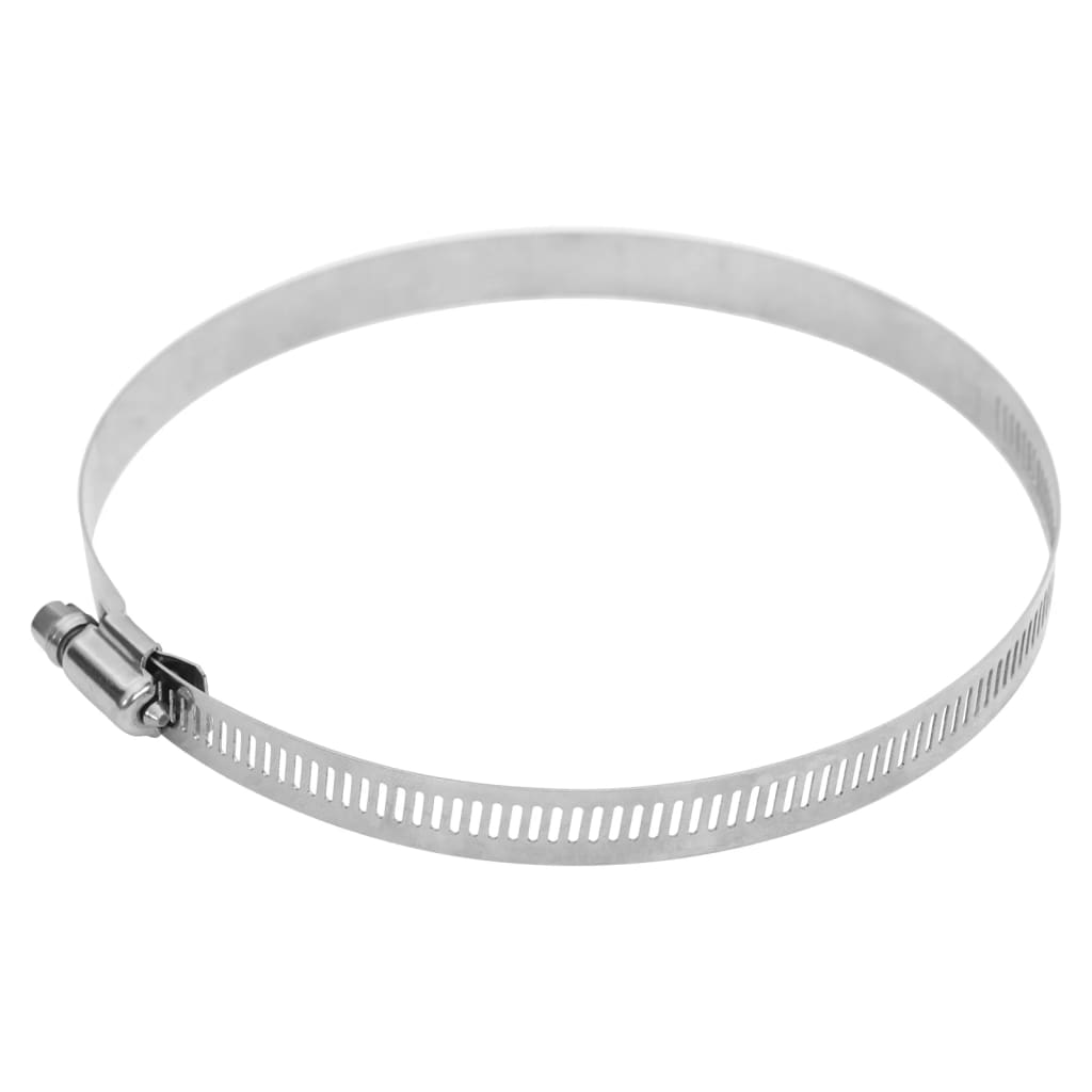 vidaXL Opaski zaciskowe do węży, 6 szt, 91-140 mm, stal nierdzewna 304