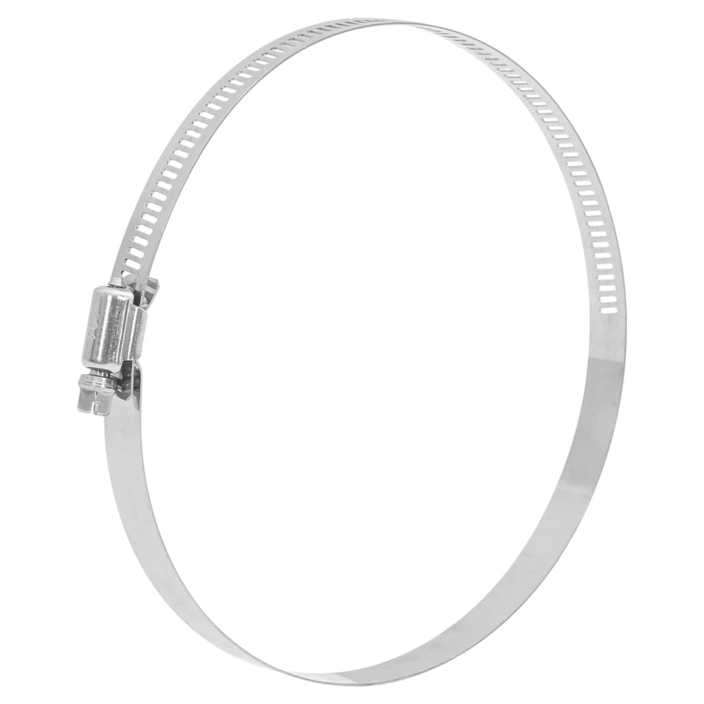 vidaXL Opaski zaciskowe do węży, 6 szt, 91-140 mm, stal nierdzewna 304