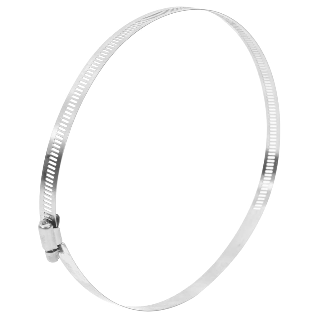 vidaXL Opaski zaciskowe do węży, 6 szt, 91-220 mm, stal nierdzewna 304