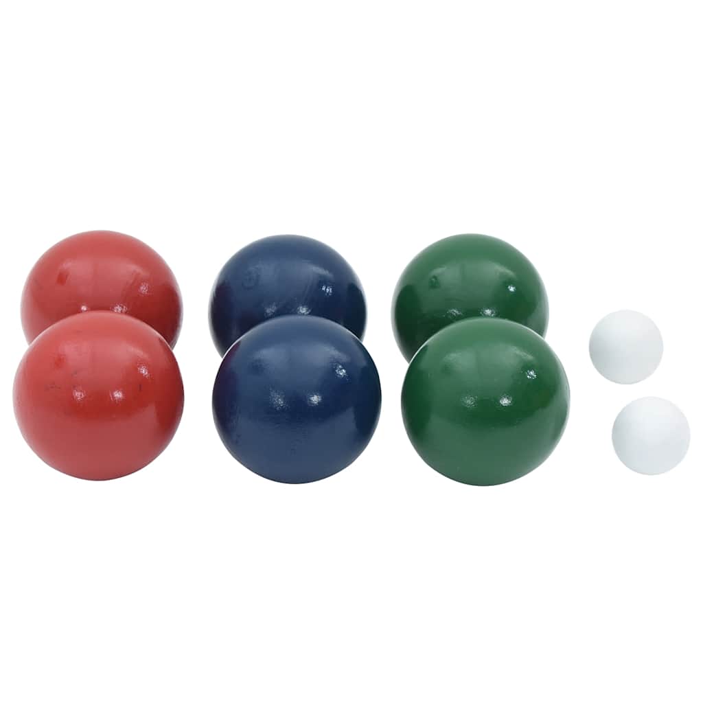 vidaXL 8-częściowy zestaw do gry w bocce, z torbą, lite drewno sosnowe