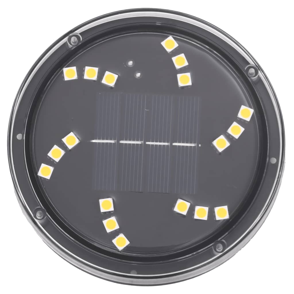 vidaXL Solarne lampki gruntowe, z kolcami, 4 szt., ciepłe białe