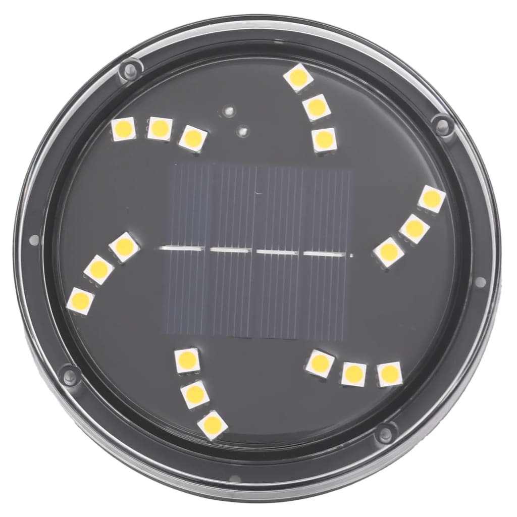 vidaXL Solarne lampki gruntowe, z kolcami, 12 szt., ciepłe białe