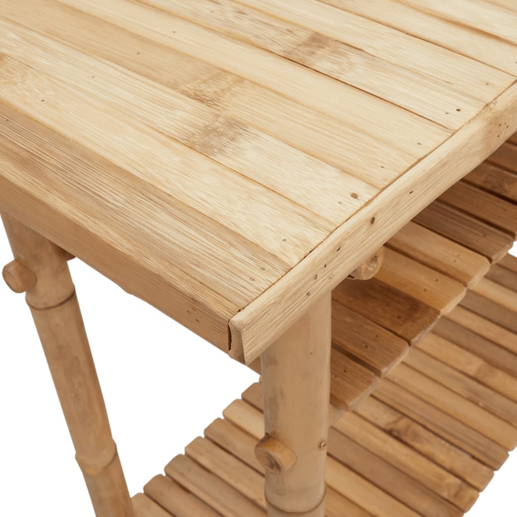 vidaXL Stolik konsolowy, 90x37x75 cm, bambusowy