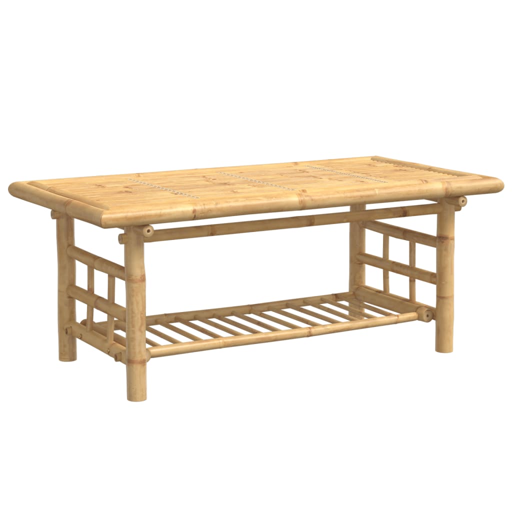 vidaXL Stolik kawowy, 110x55x45 cm, bambusowy