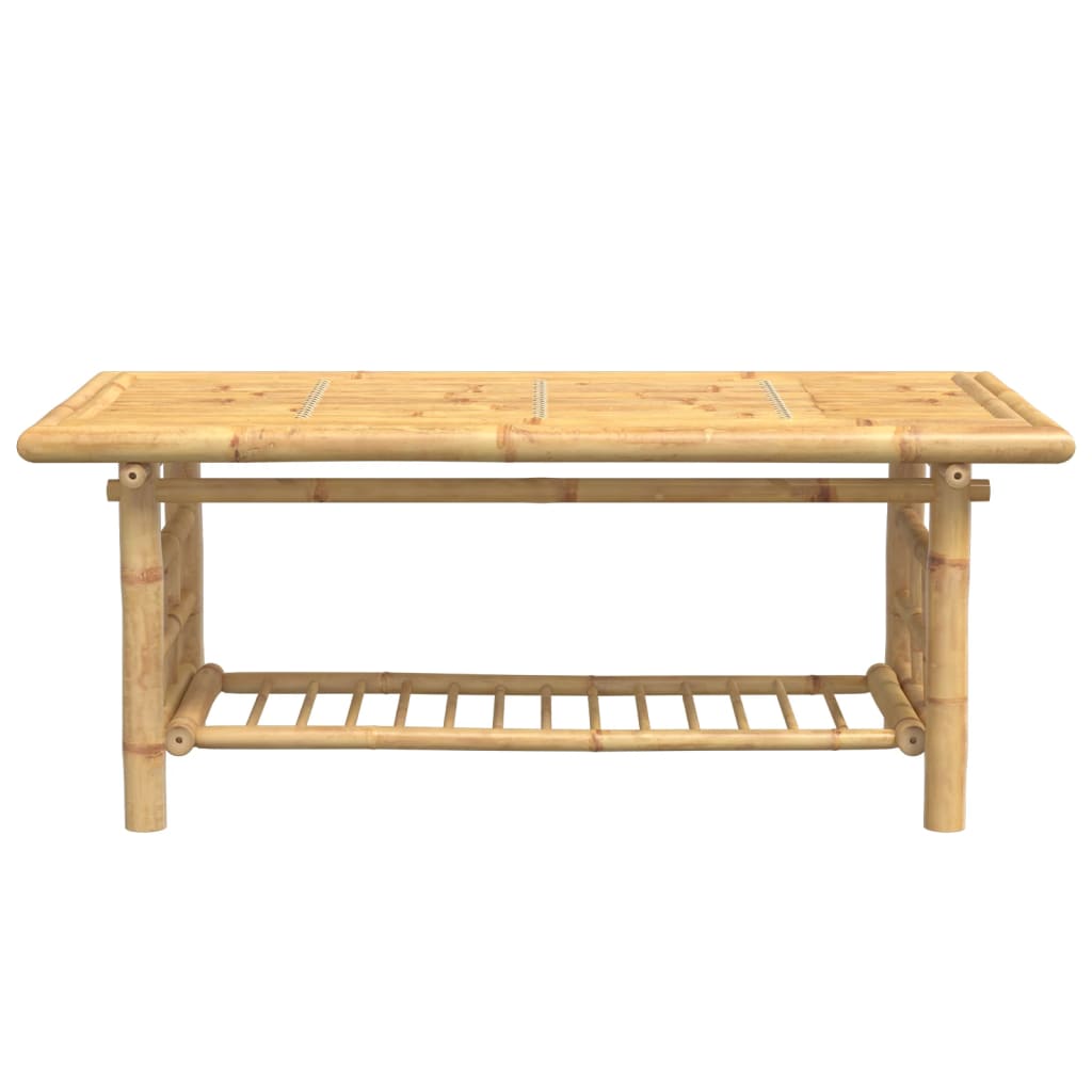 vidaXL Stolik kawowy, 110x55x45 cm, bambusowy