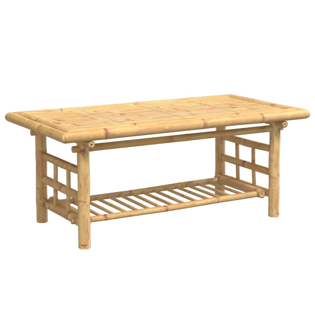 vidaXL Stolik kawowy, 110x55x45 cm, bambusowy
