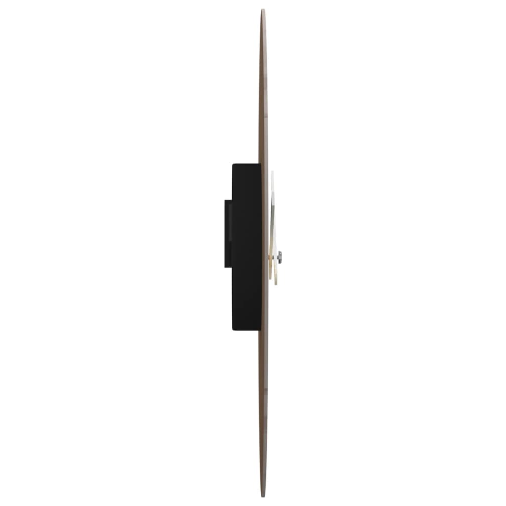 vidaXL Zegar ścienny, żółto-czarny, Ø30 cm, materiał drewnopochodny