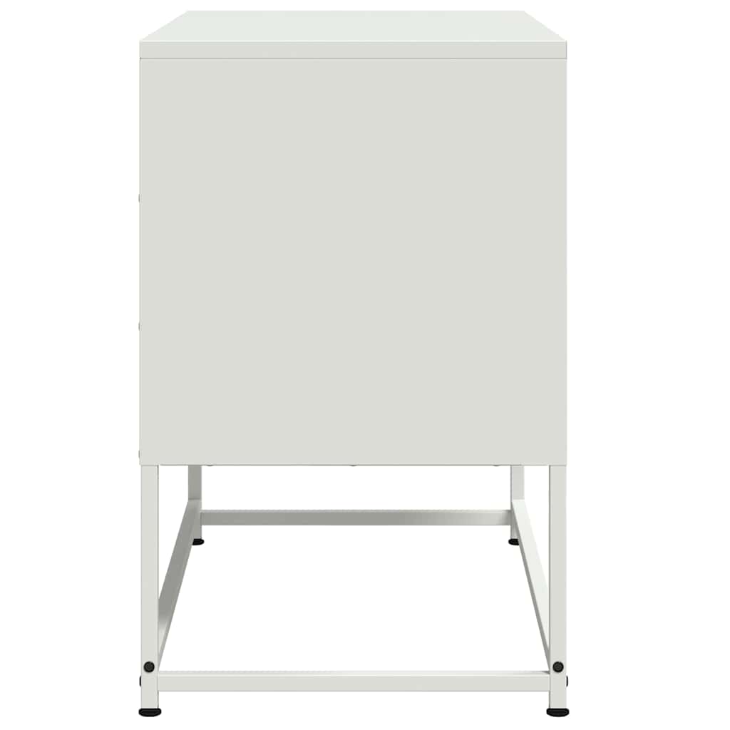 vidaXL Szafka pod telewizor, biała, 68,5x39x60,5 cm, stalowa