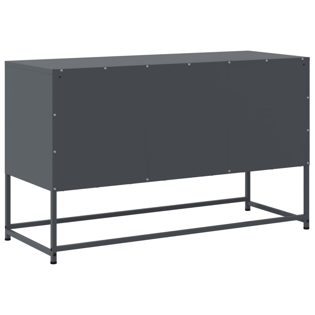 vidaXL Szafka pod telewizor, antracytowa, 100,5x39x60,5 cm, stalowa