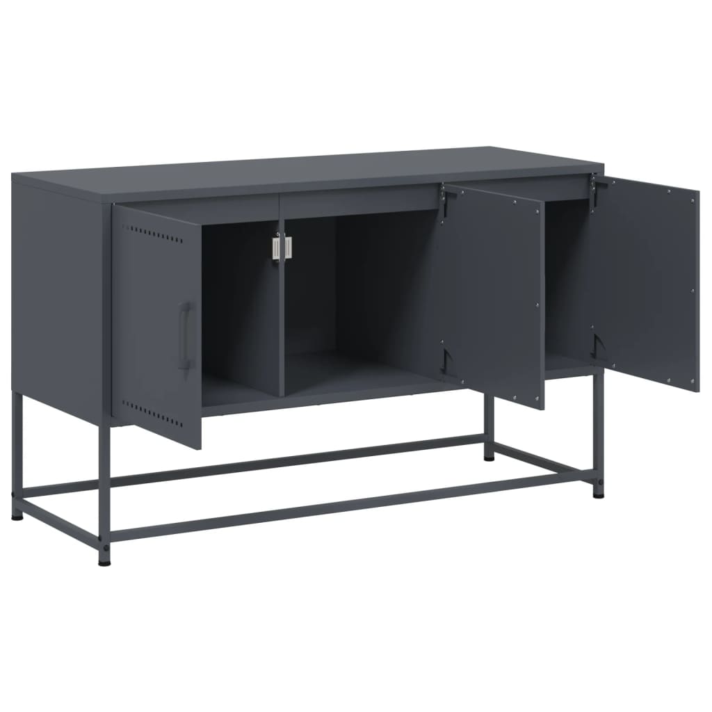 vidaXL Szafka pod telewizor, antracytowa, 100,5x39x60,5 cm, stalowa