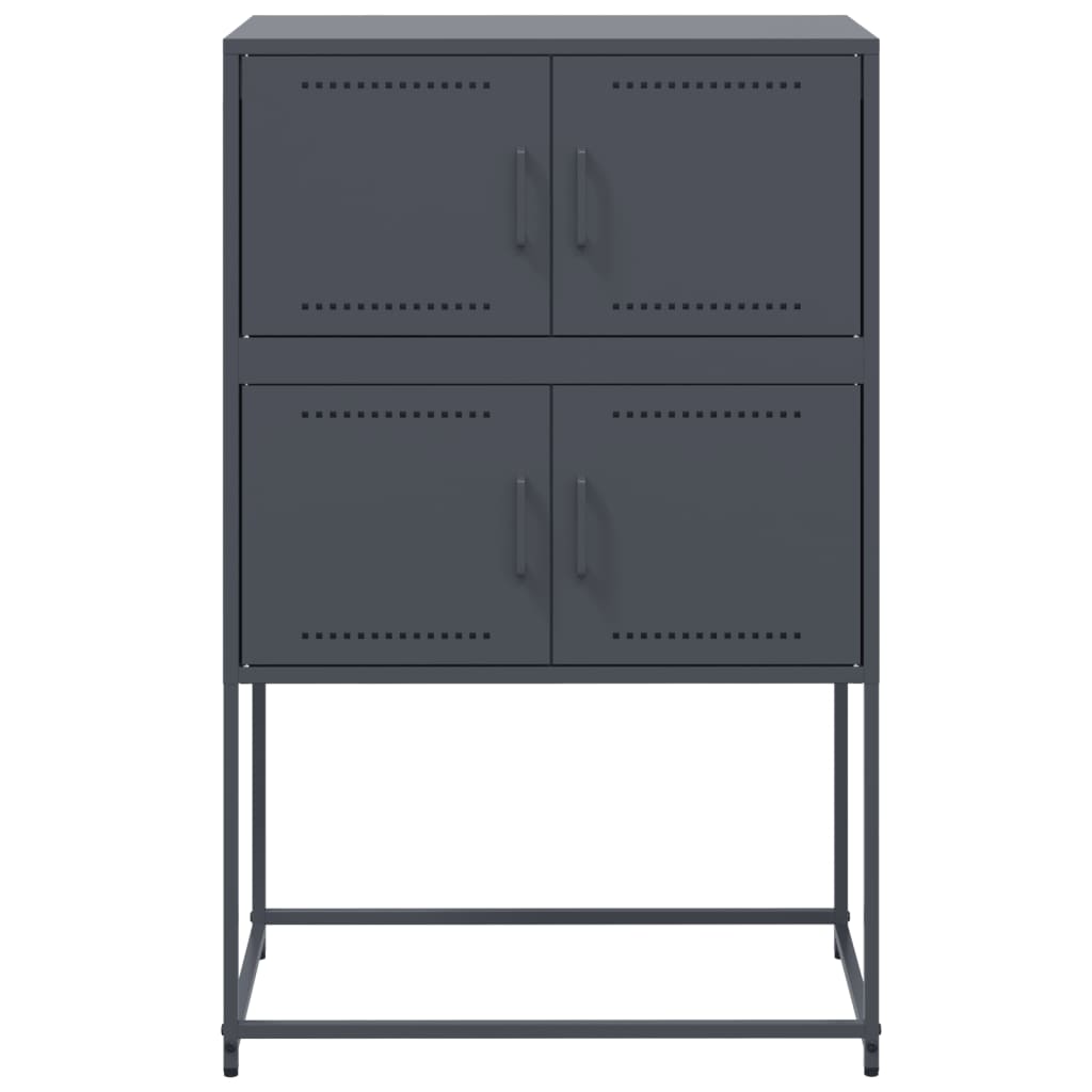 vidaXL Szafka, antracytowa, 68,5x38,5x107 cm, stal