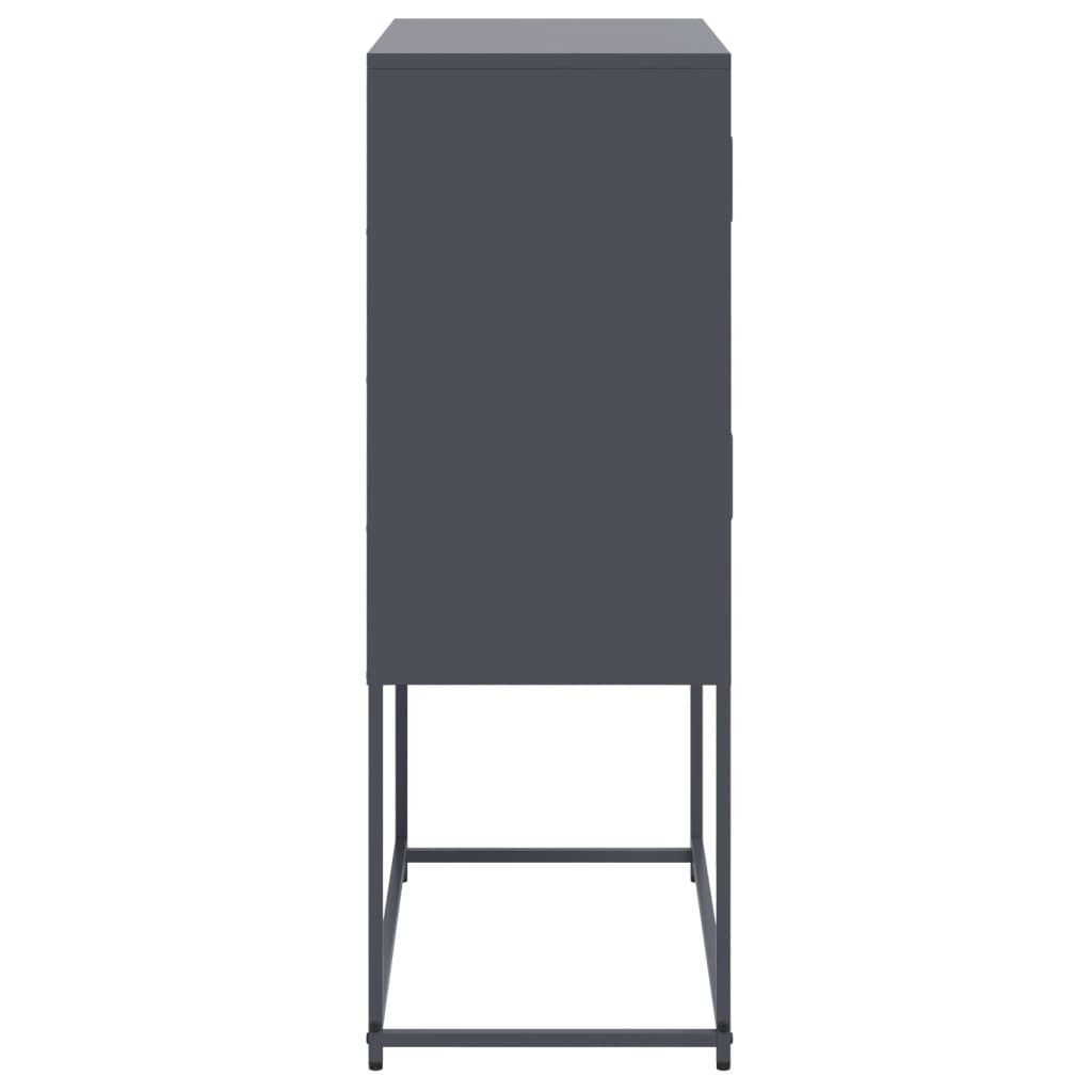 vidaXL Szafka, antracytowa, 68,5x38,5x107 cm, stal