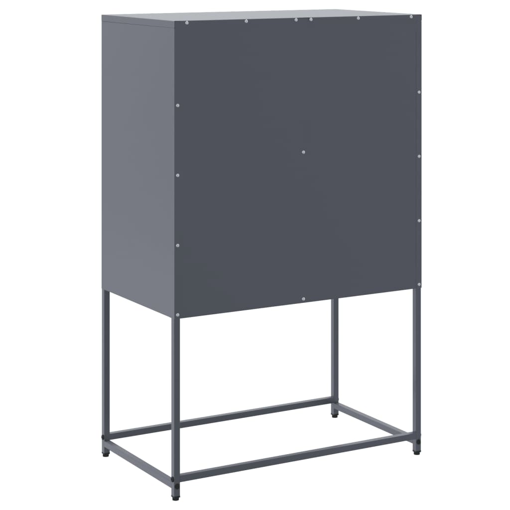 vidaXL Szafka, antracytowa, 68,5x38,5x107 cm, stal