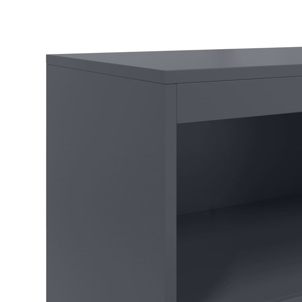 vidaXL Szafka, antracytowa, 68,5x38,5x123,5 cm, stal