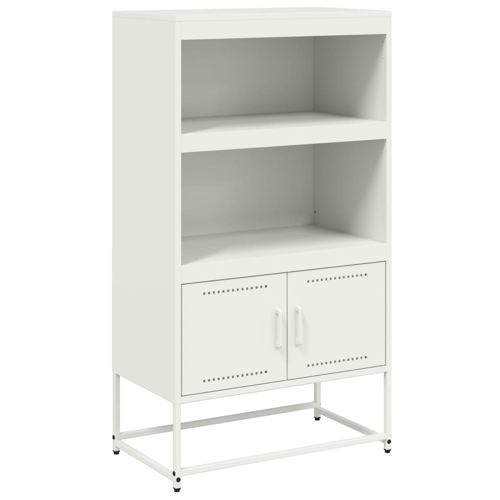 vidaXL Szafka, biała, 68,5x38,5x123,5 cm, stal