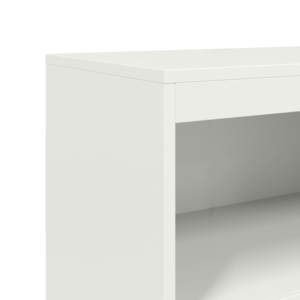 vidaXL Szafka, biała, 68,5x38,5x123,5 cm, stal