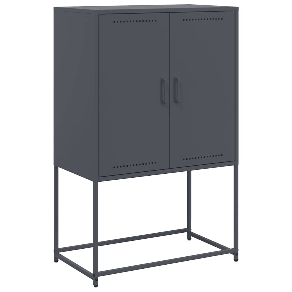 vidaXL Szafka, antracytowa, 68,5x38,5x107 cm, stal