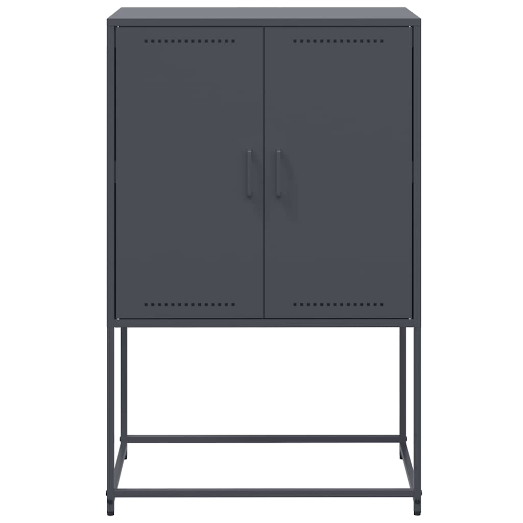 vidaXL Szafka, antracytowa, 68,5x38,5x107 cm, stal