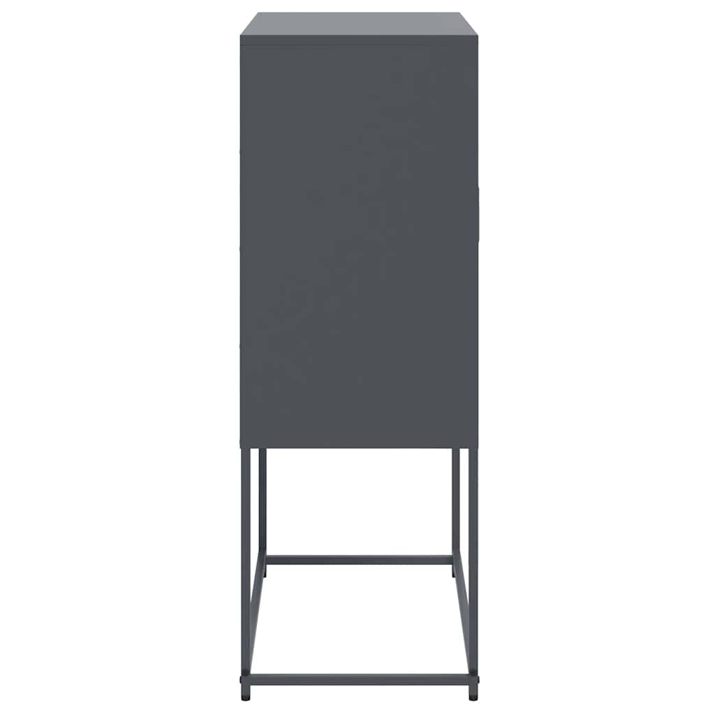 vidaXL Szafka, antracytowa, 68,5x38,5x107 cm, stal
