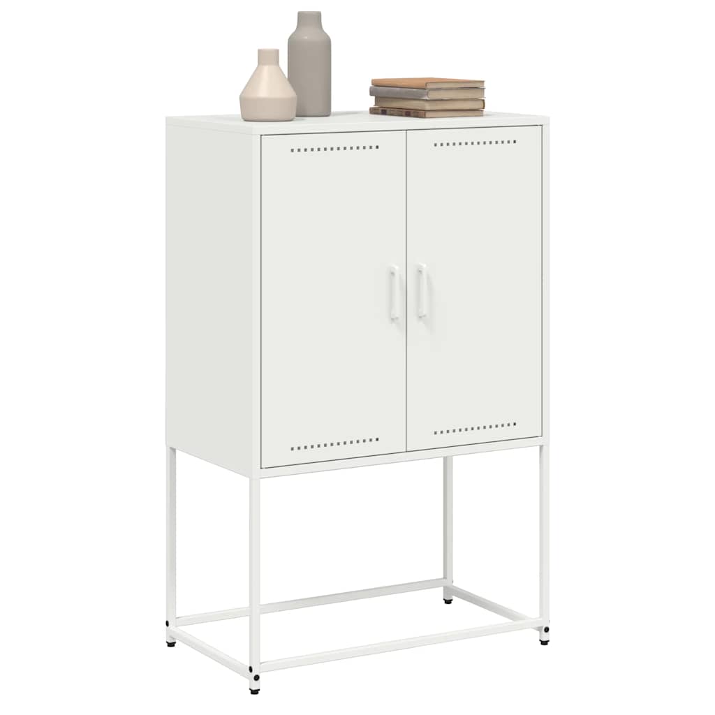 vidaXL Szafka, biała, 68,5x38,5x107 cm, stal