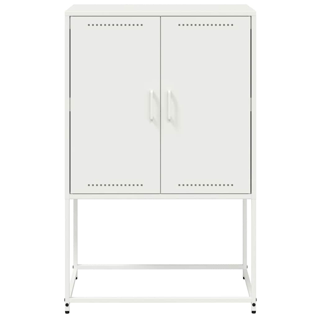 vidaXL Szafka, biała, 68,5x38,5x107 cm, stal