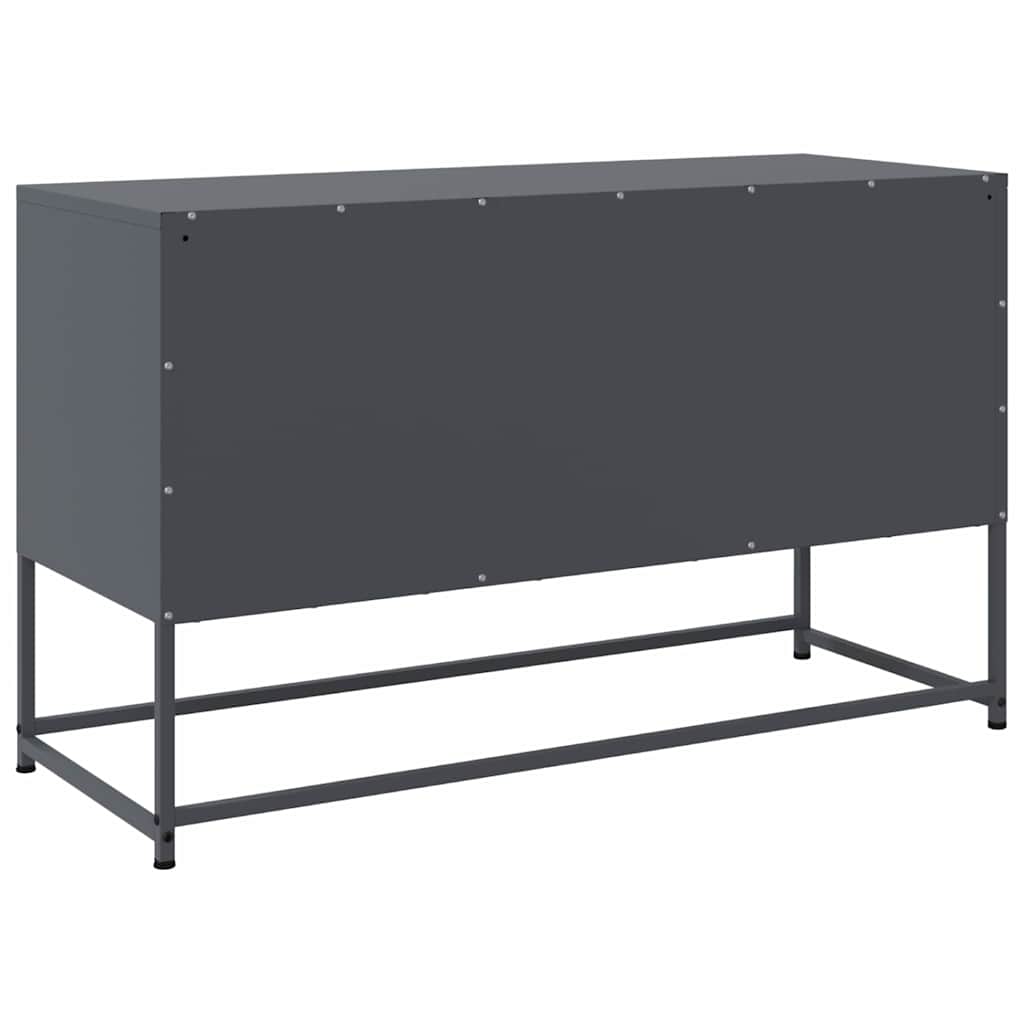 vidaXL Szafka pod telewizor, antracytowa, 100,5x39x60,5 cm, stalowa