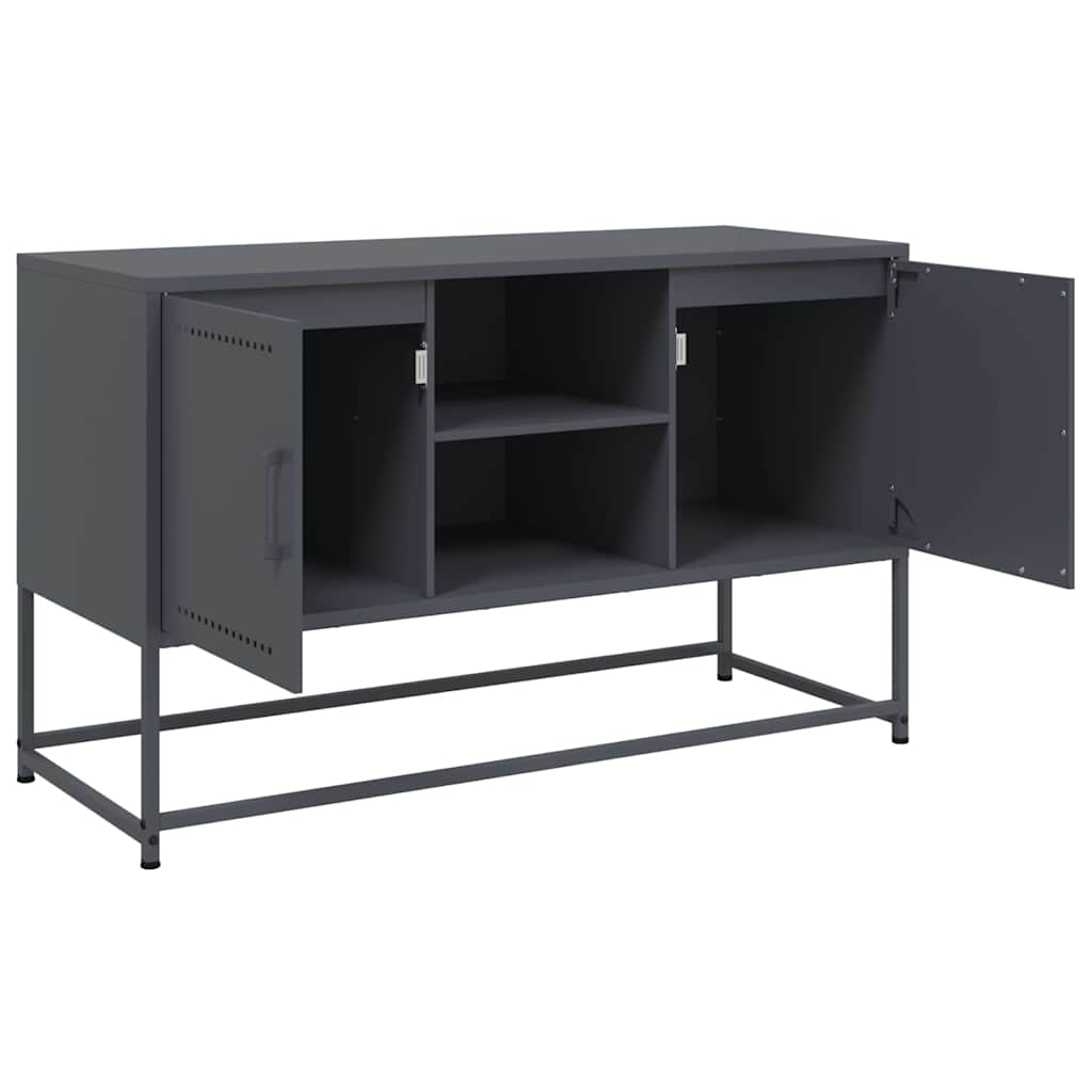 vidaXL Szafka pod telewizor, antracytowa, 100,5x39x60,5 cm, stalowa