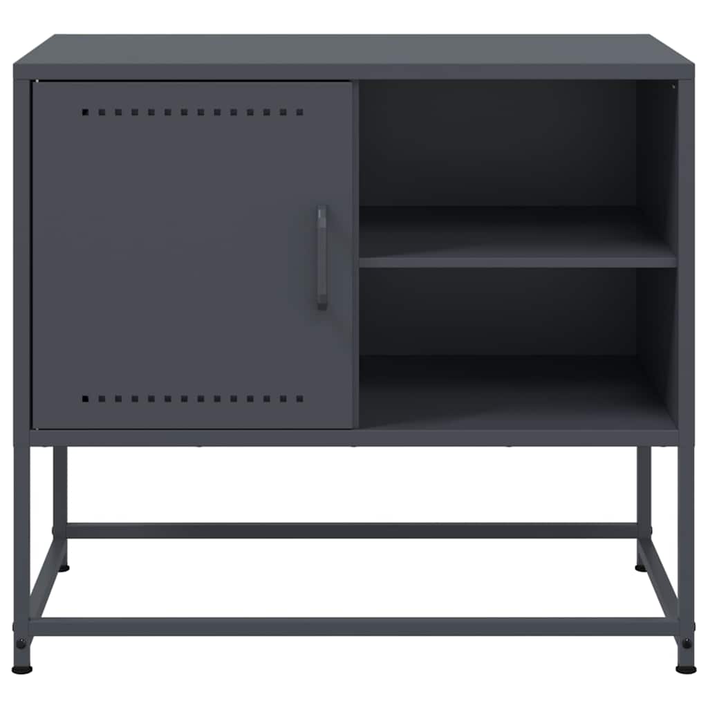 vidaXL Szafka pod telewizor, antracytowa, 68x39x60,5 cm, stalowa