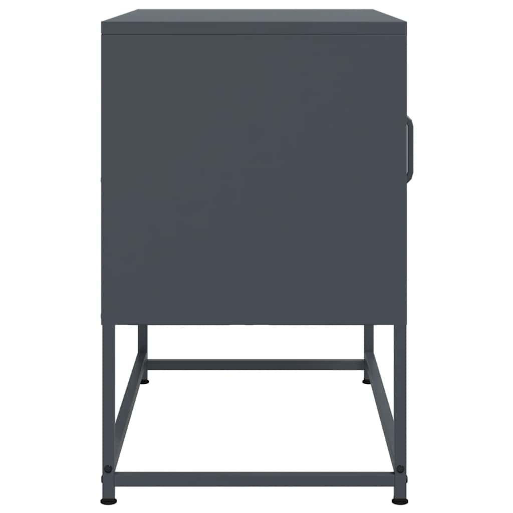 vidaXL Szafka pod telewizor, antracytowa, 68x39x60,5 cm, stalowa