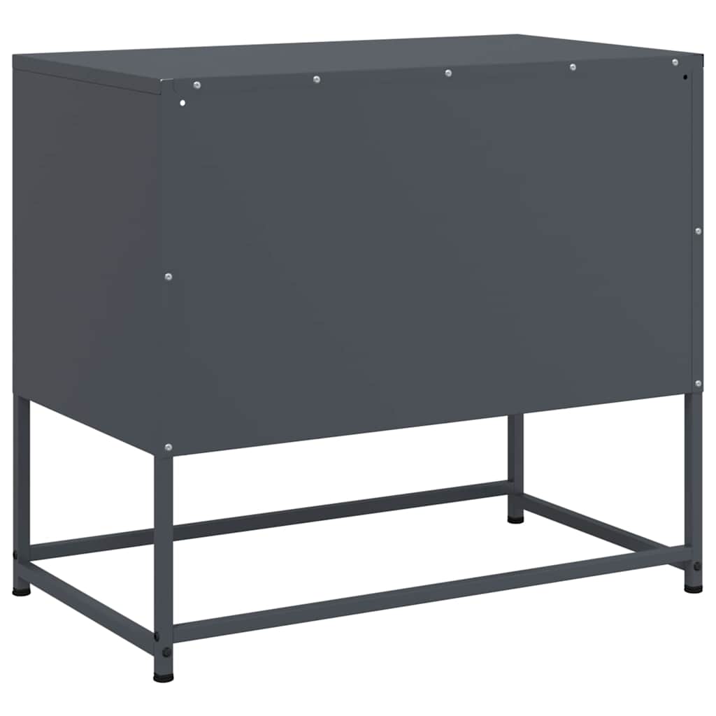 vidaXL Szafka pod telewizor, antracytowa, 68x39x60,5 cm, stalowa