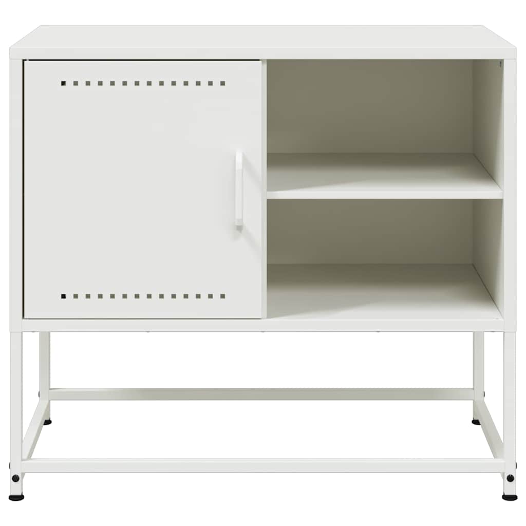 vidaXL Szafka pod telewizor, biała, 68x39x60,5 cm, stalowa
