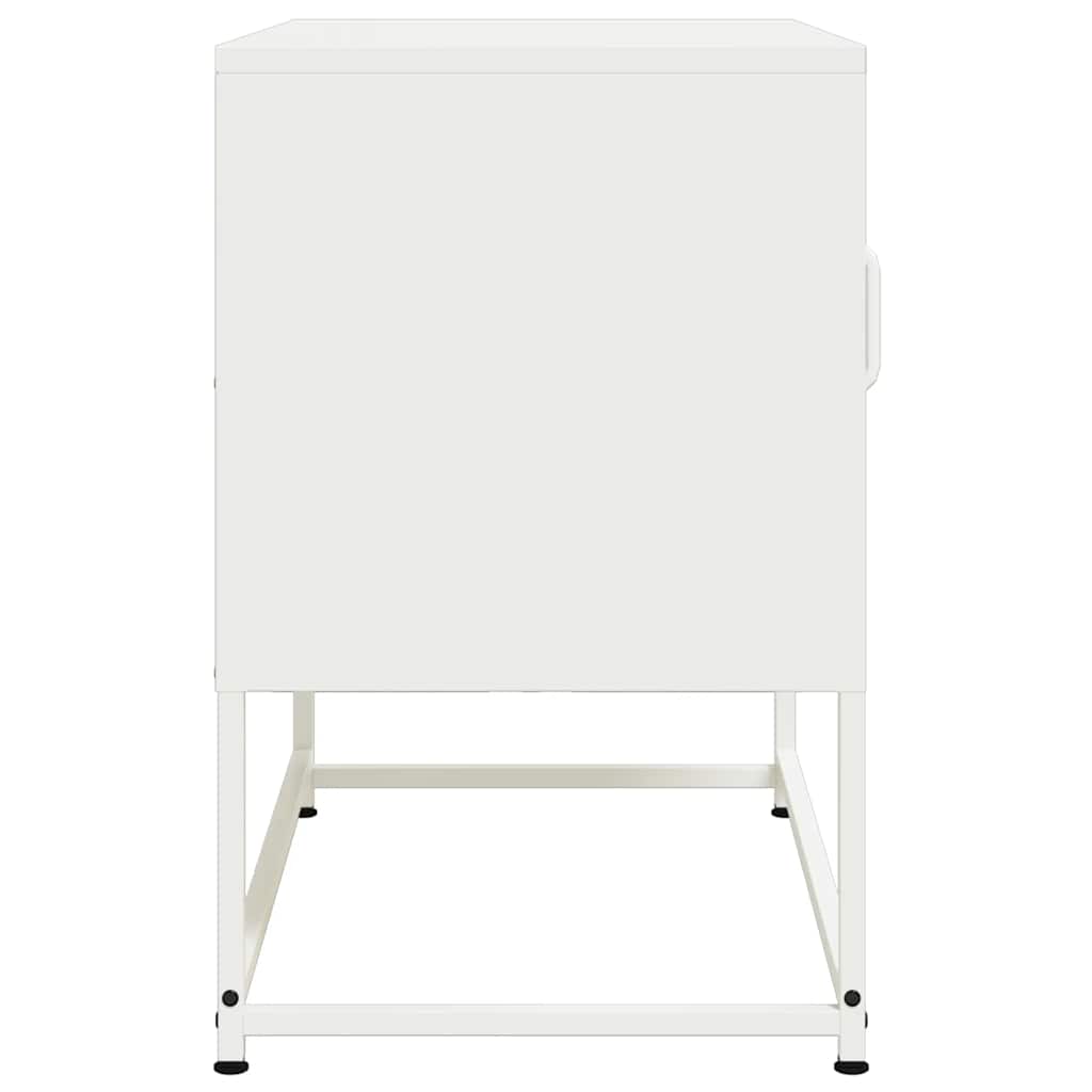 vidaXL Szafka pod telewizor, biała, 68x39x60,5 cm, stalowa