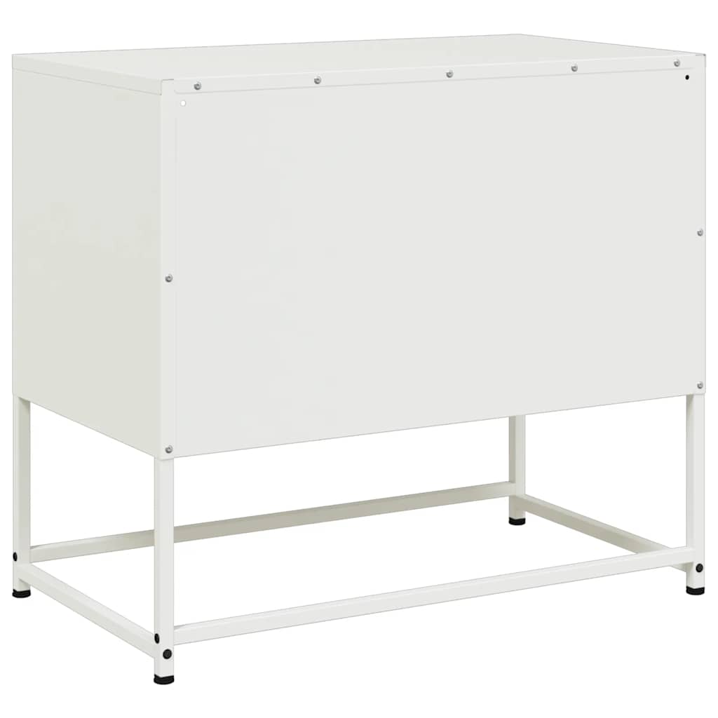 vidaXL Szafka pod telewizor, biała, 68x39x60,5 cm, stalowa