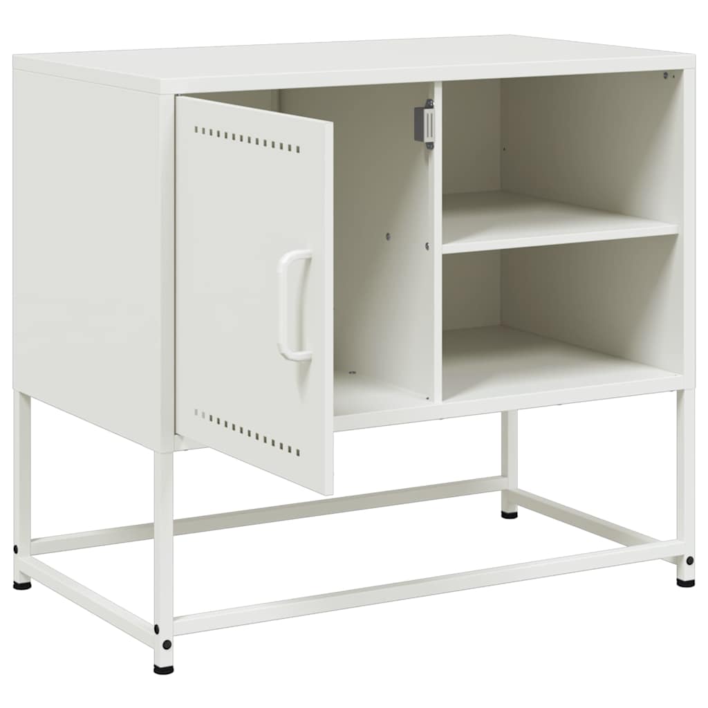 vidaXL Szafka pod telewizor, biała, 68x39x60,5 cm, stalowa