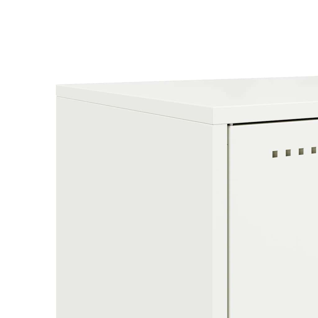 vidaXL Szafka pod telewizor, biała, 68x39x60,5 cm, stalowa