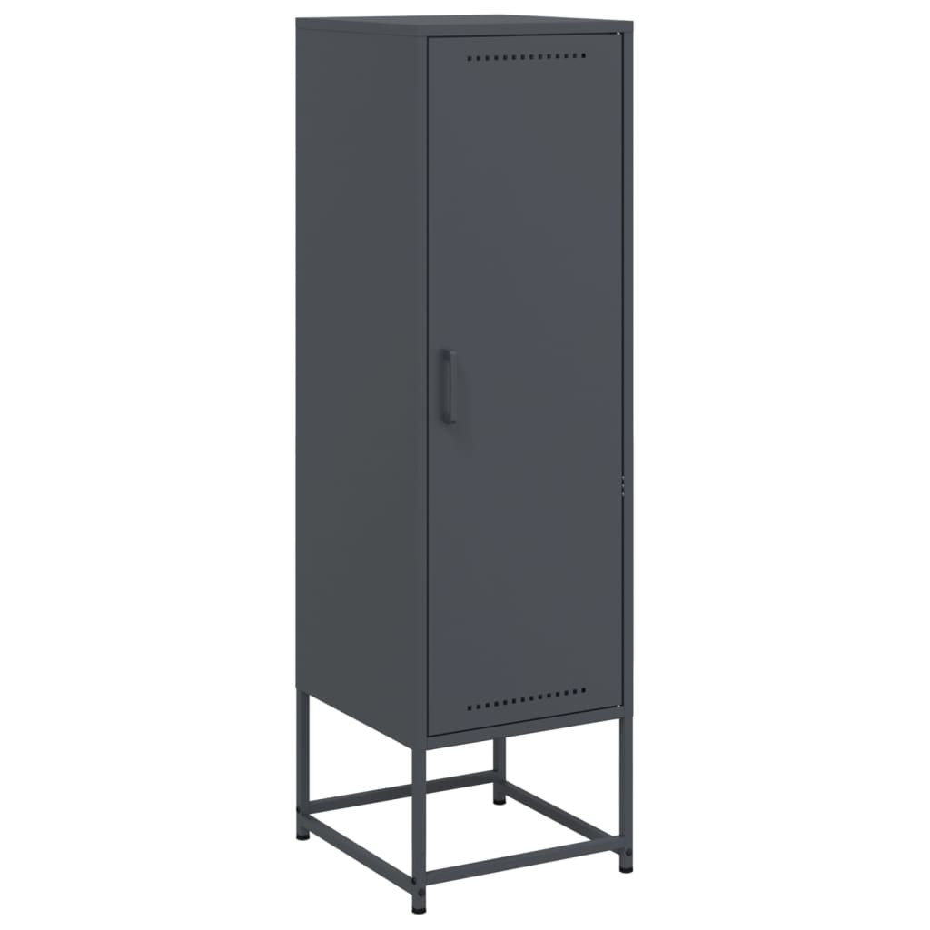 vidaXL Szafka, antracytowa, 36x39x123 cm, stal