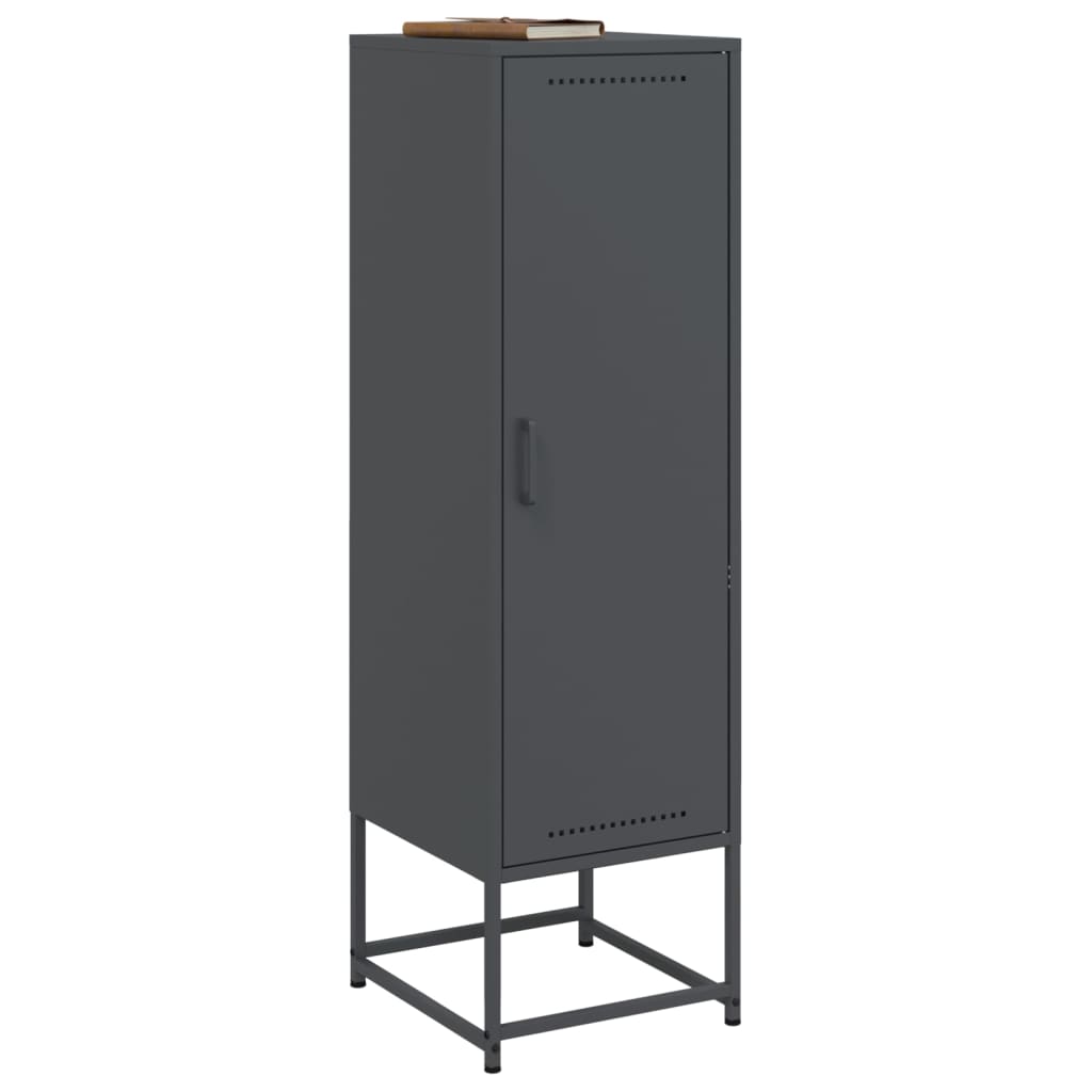 vidaXL Szafka, antracytowa, 36x39x123 cm, stal