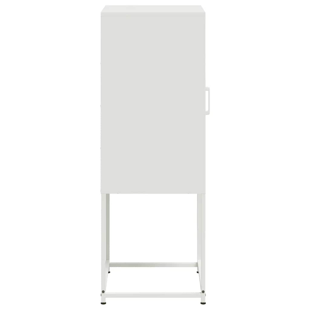 vidaXL Szafka, biała, 36x39x107 cm, stal