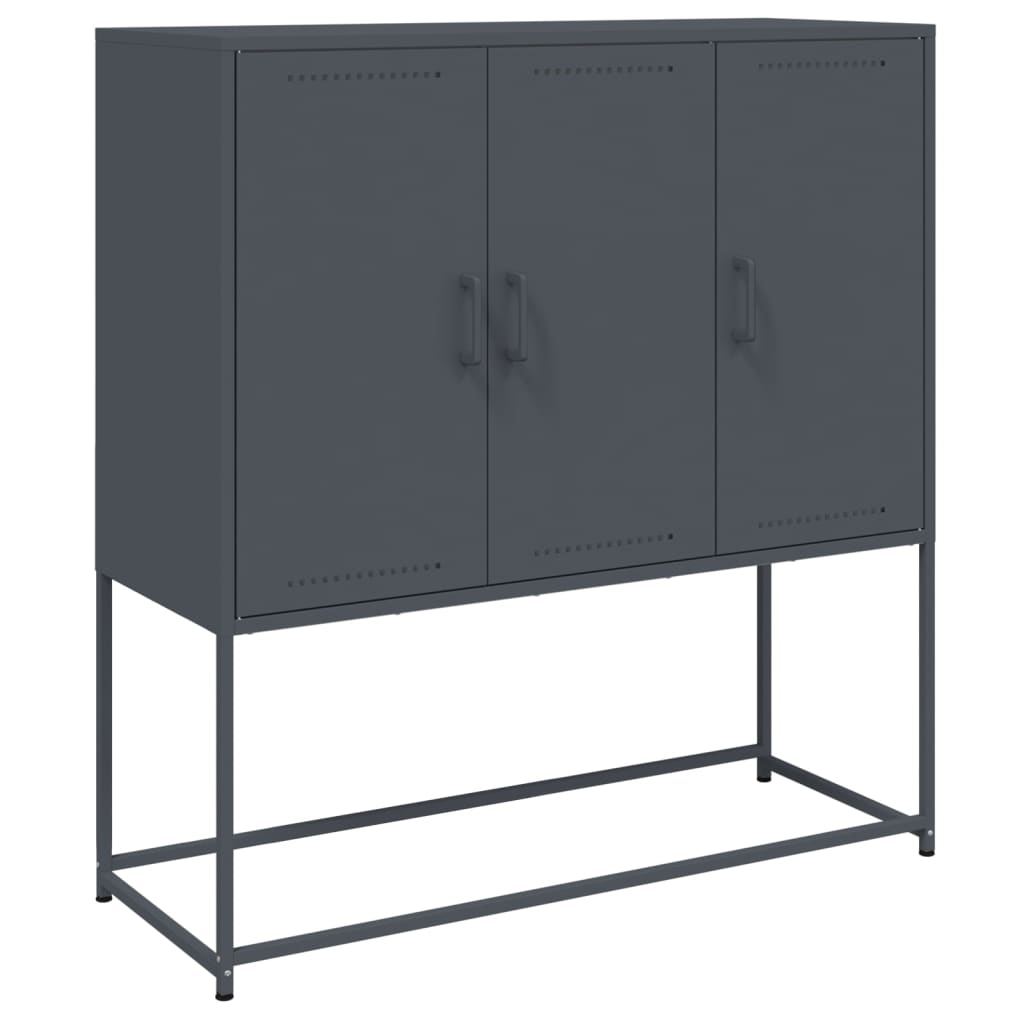 vidaXL Szafka, antracytowa, 100,5x39x107 cm, stal