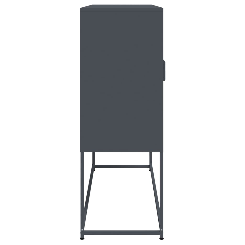 vidaXL Szafka, antracytowa, 100,5x39x107 cm, stal
