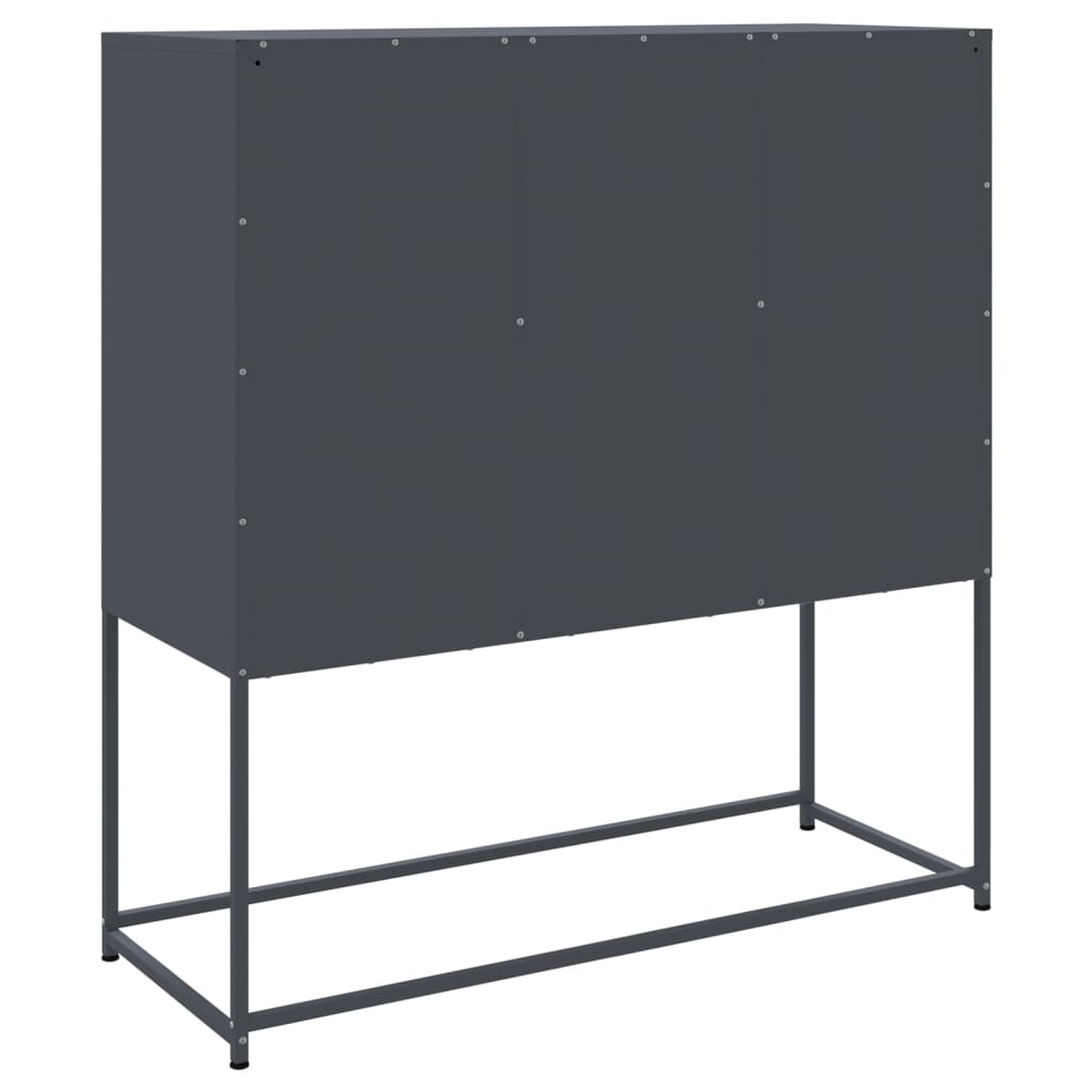 vidaXL Szafka, antracytowa, 100,5x39x107 cm, stal