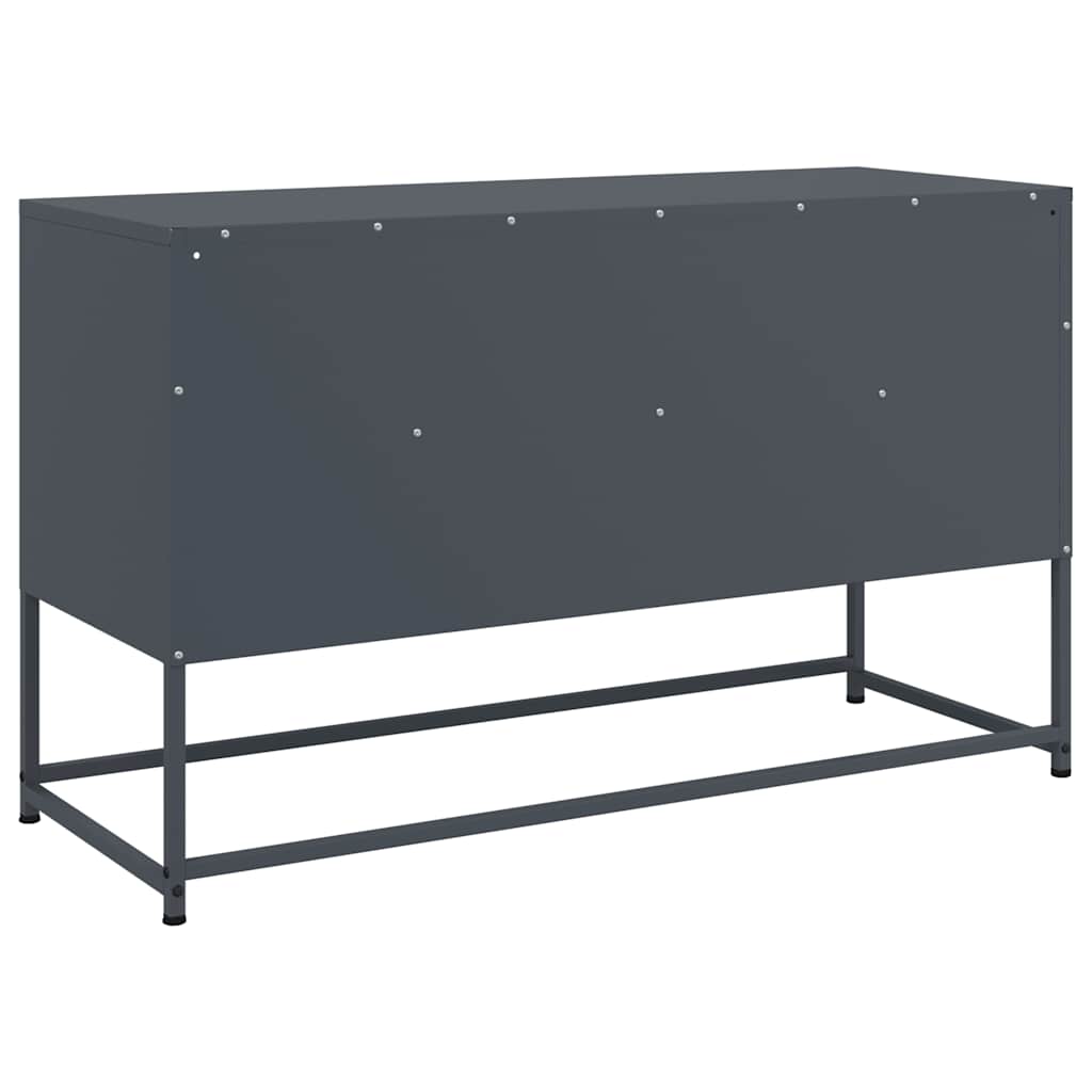 vidaXL Szafka pod telewizor, antracytowa, 100,5x39x60,5 cm, stalowa