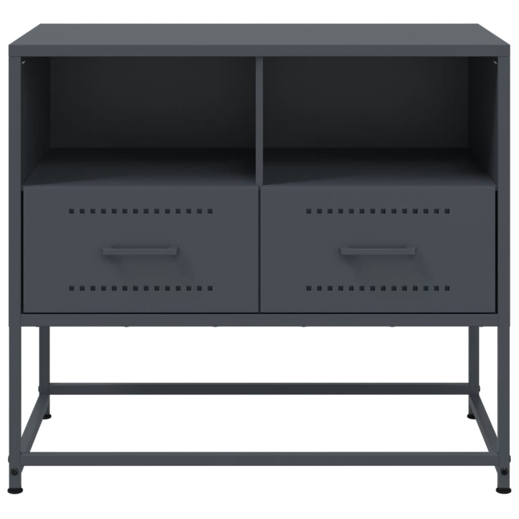 vidaXL Szafka pod telewizor, antracytowa, 68x39x60,5 cm, stalowa