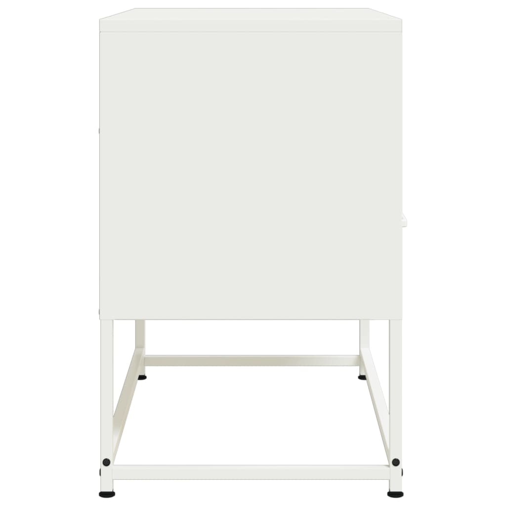 vidaXL Szafka pod telewizor, biała, 68x39x60,5 cm, stalowa