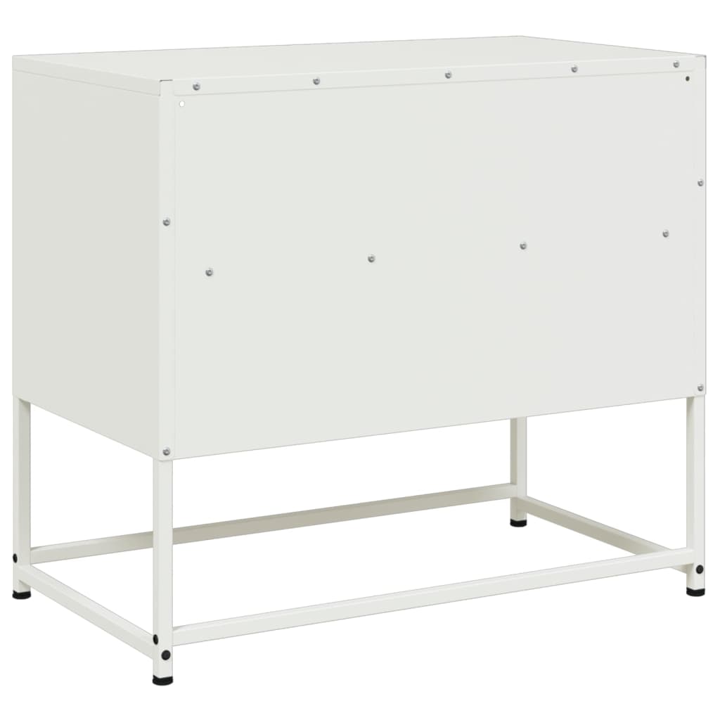 vidaXL Szafka pod telewizor, biała, 68x39x60,5 cm, stalowa
