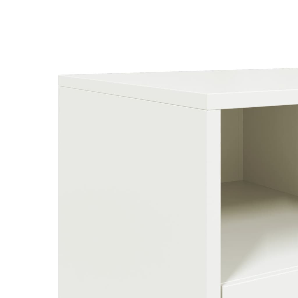 vidaXL Szafka pod telewizor, biała, 68x39x60,5 cm, stalowa