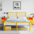 vidaXL Szafki nocne, 2 szt., musztardowe, 36x39x60,5 cm, stal