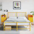 vidaXL Szafki nocne, 2 szt., musztardowe, 36x39x78 cm, stal
